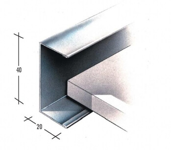 Cornice C perimetrale ad ali uguali