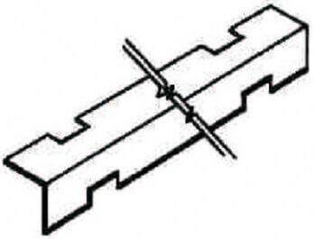 Distanziatore per struttura nascosta